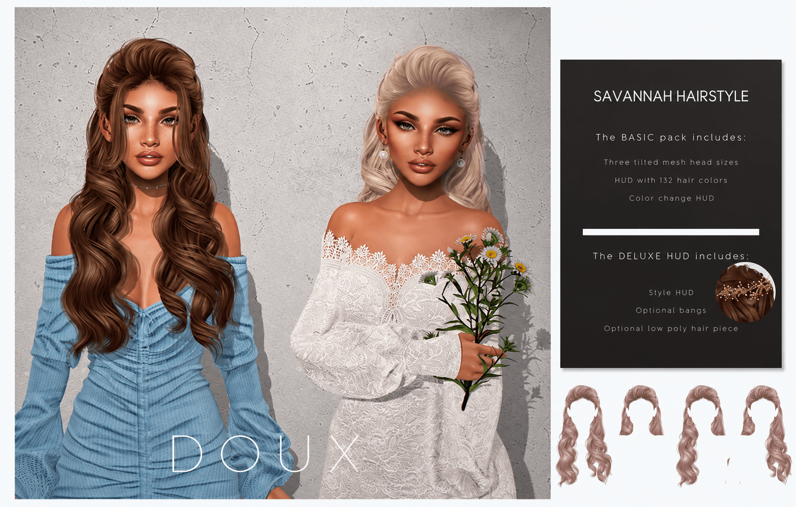 Скриншот мода Прическа Savannah Hair
